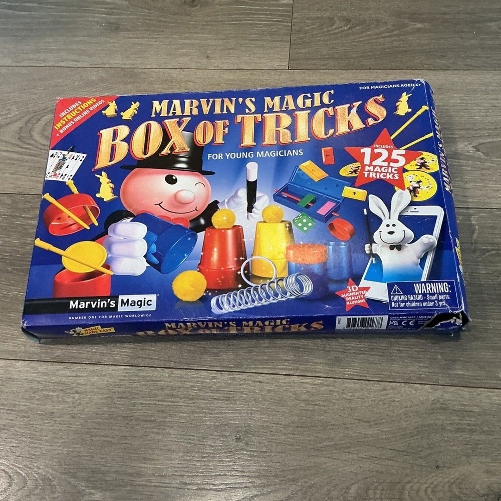 NEW Marvin's Magic Box of Tricks 125 Magic Tricks Augmented Reality Set Toy Gift